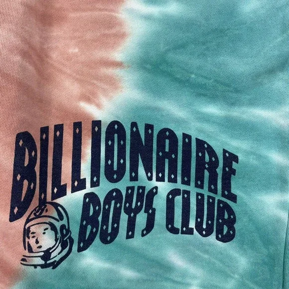 Billionaire Boys Club Tie Dye Spellout Rare Sweat Short Size Mens 3XL
